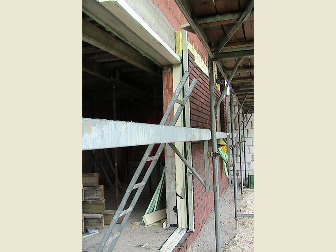 Fensteröffnung im Rohbau
